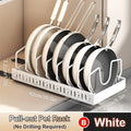 Kitchen Multifunctional Pull-Out Organizer for Pots, Pans, Lids, Spices & Dishes
