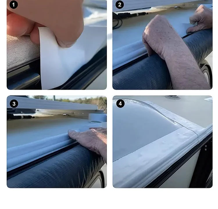 RV Roof Repair Tape - White Waterproof Heavy-Duty Sealant