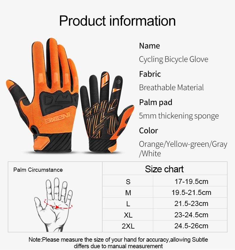 INBIKE Men's Touchscreen Cycling & Motorcycle Gloves