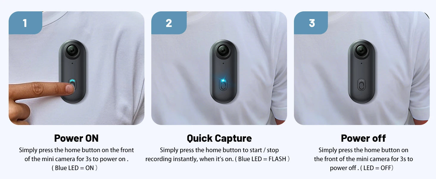 Pocket 4K Mini Action Camera | Vlog & Sports Ready