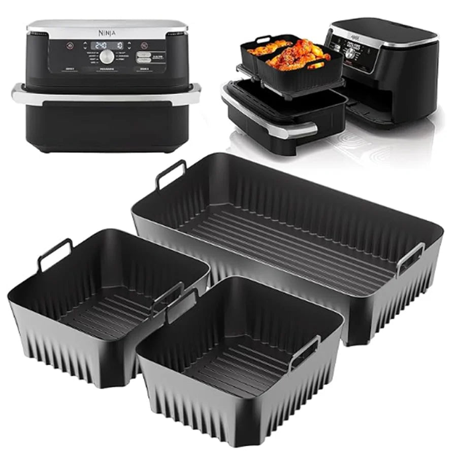Reusable Silicone Air Fryer Liner for Ninja AF500 - Non-Stick, Easy Clean