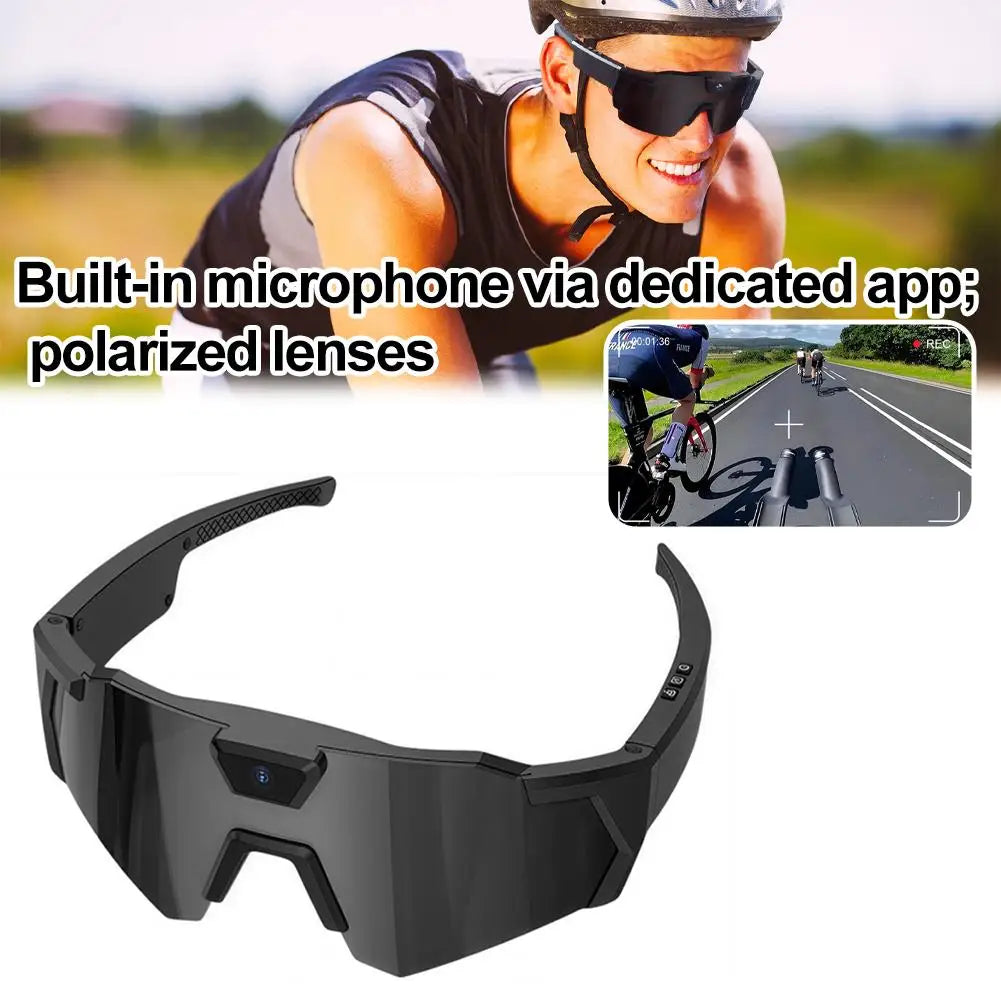 DIXSG HD Video Glasses - Action Camera Sunglasses for Sports