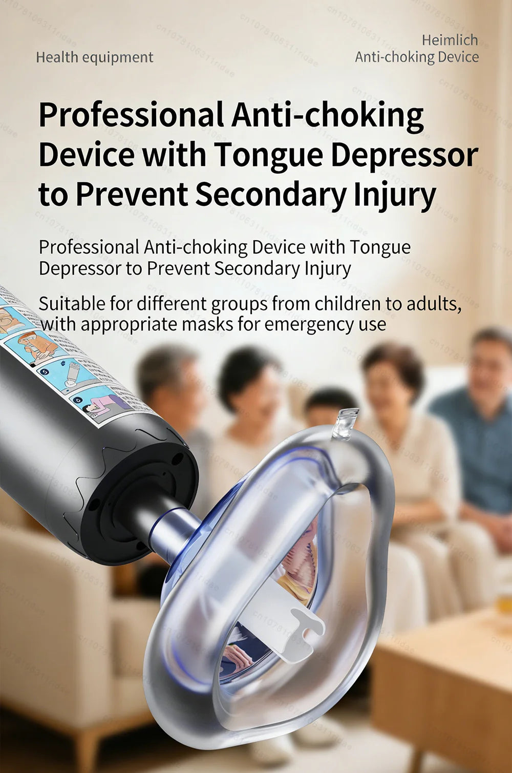 Anti-Choking Emergency Device Kit for Kids & Adults