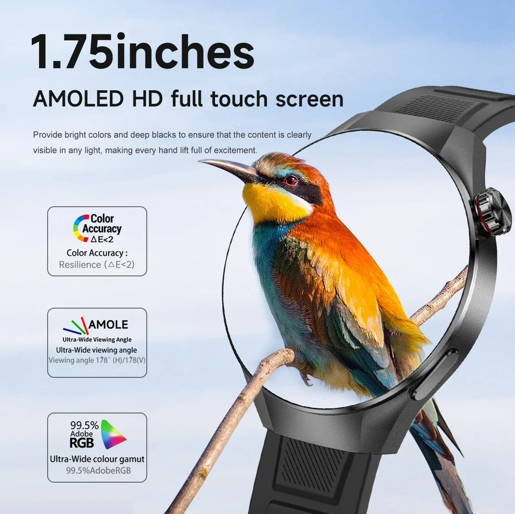 G5 PLUS Smartwatch | 1.75" HD AMOLED, GPS & Fitness Tracker