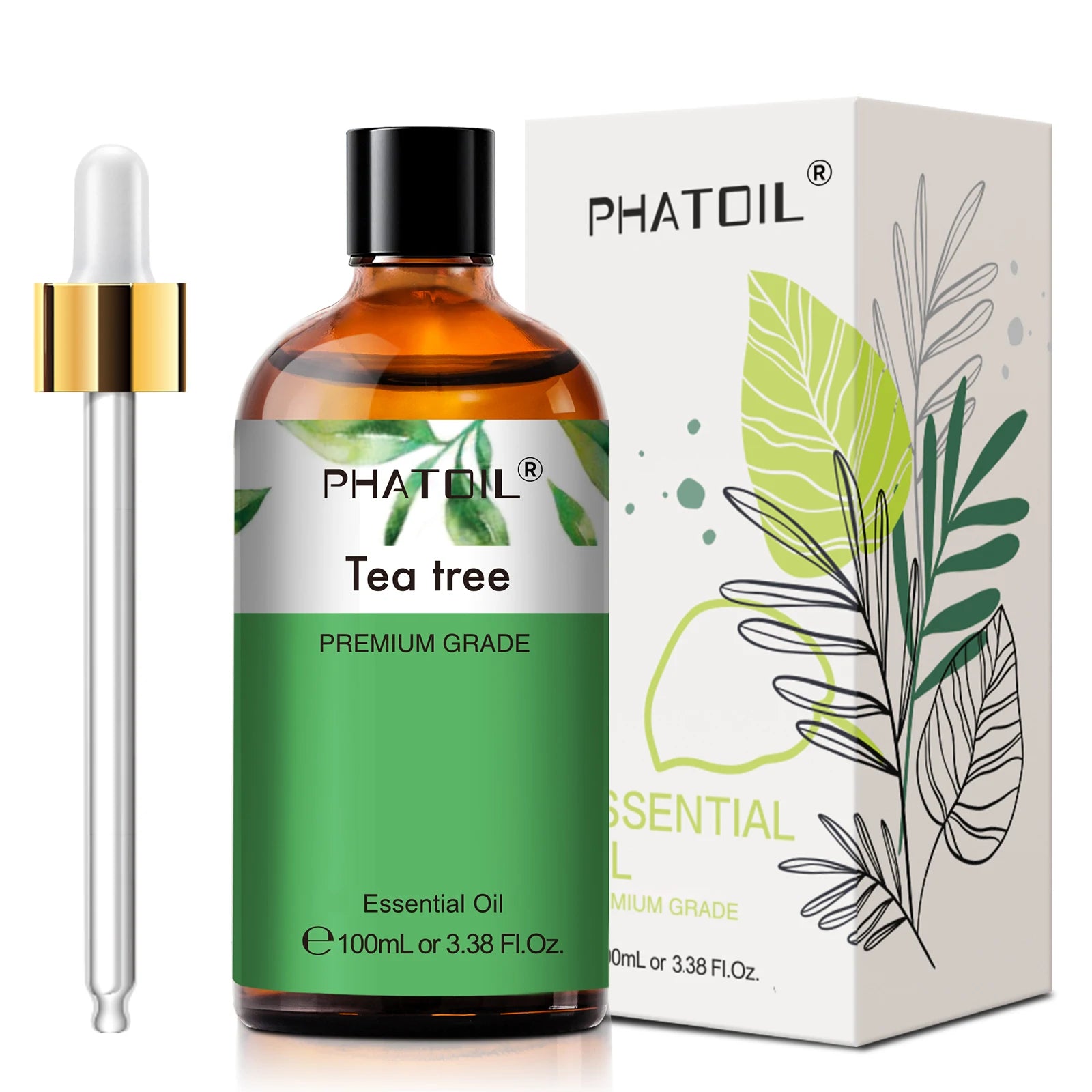 PHATOIL Premium Essential Oil Blend - Sandalwood, Lavender, Eucalyptus, Peppermint