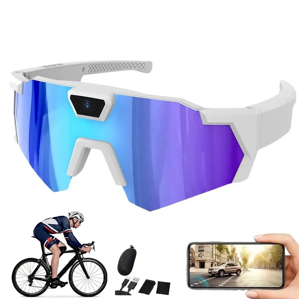 DIXSG HD Video Glasses - Action Camera Sunglasses for Sports