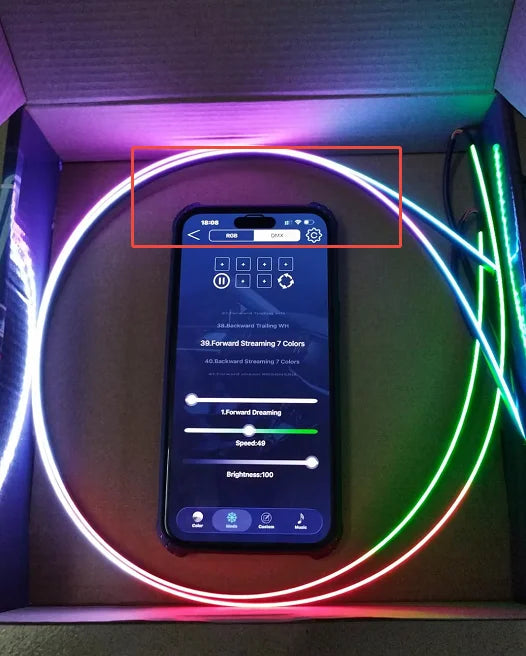 RGB LED Car Ambient Light Kit - APP Control Streamer Atmosphere Lamp