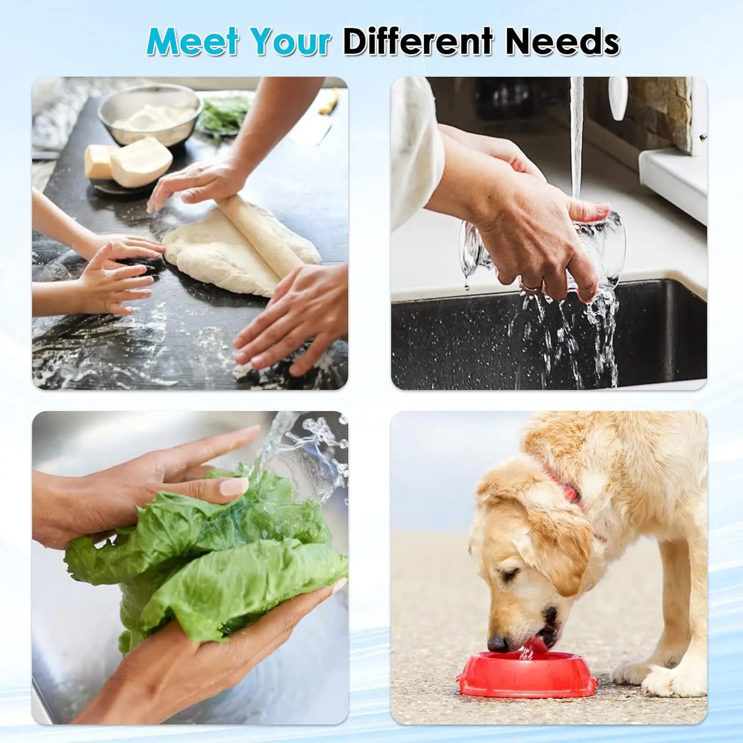 HOMEFISH Stainless Steel Faucet Water Filter - NSF Certified Lead & Chlorine Reduction
