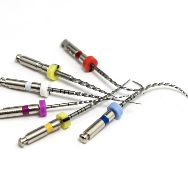 SOCO PLUS 6PCS Nickel Titanium Heat Activated Root Canal Rotary Files for EndoMotor