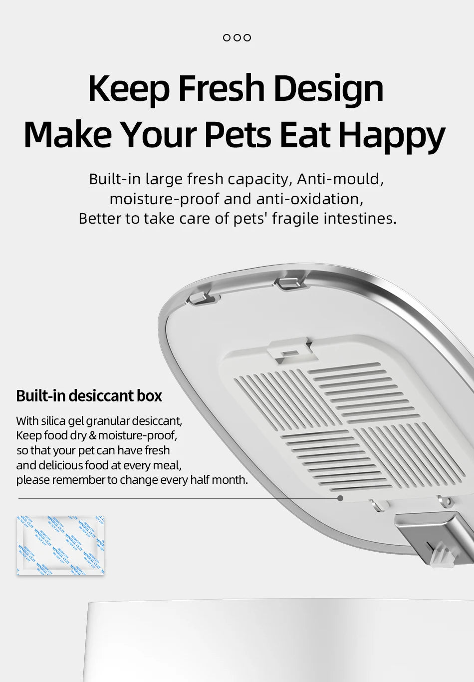 ROJECO Smart WiFi Double Automatic Pet Feeder | Remote Control Kibble Dispenser