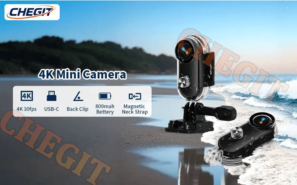 Vabena 4K FHD Action Camera | Ultra HD Adventure Cam for Sports & Motorcycle