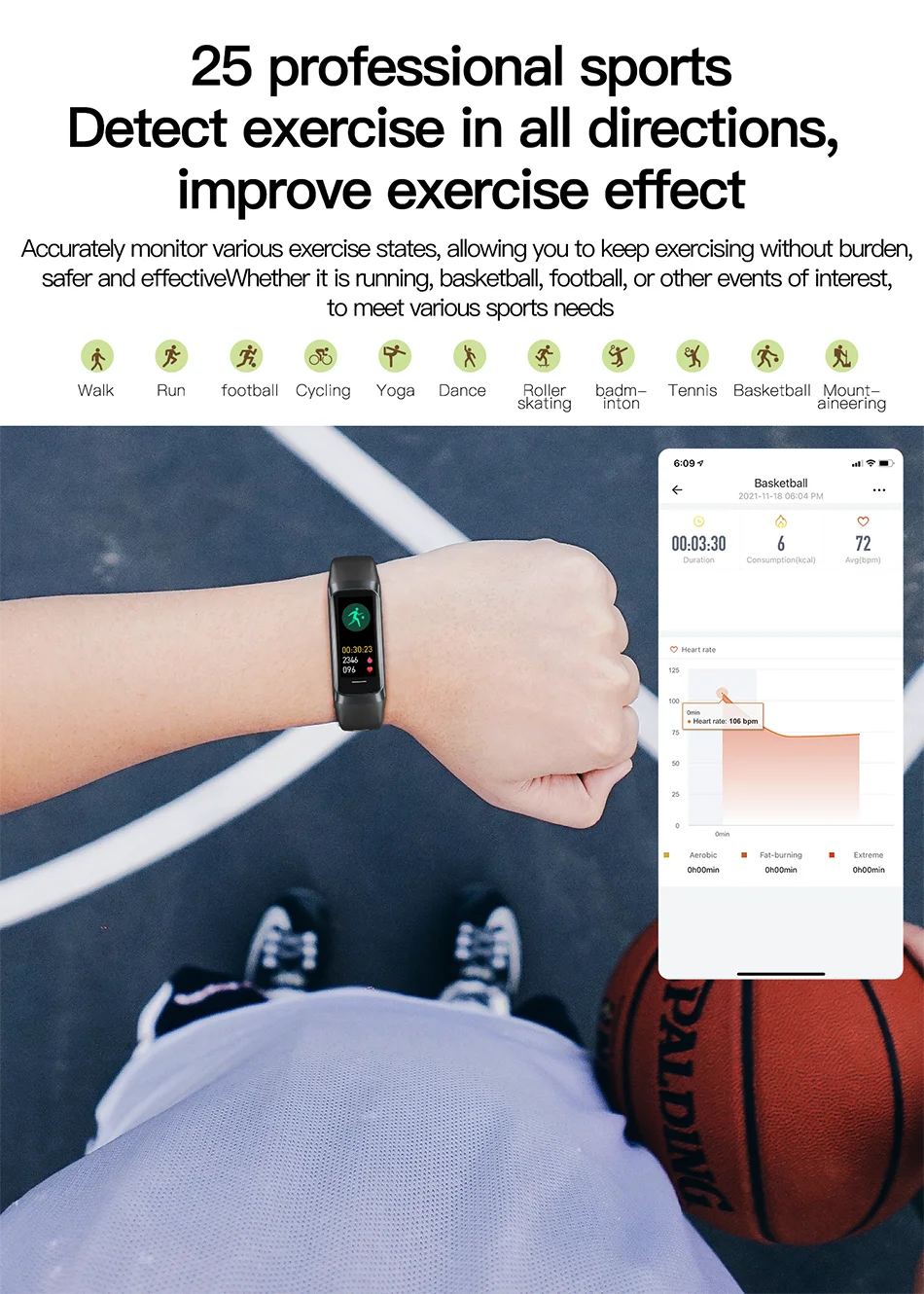 LIGE AMOLED Smartwatch - Heart Rate & Fitness Tracker