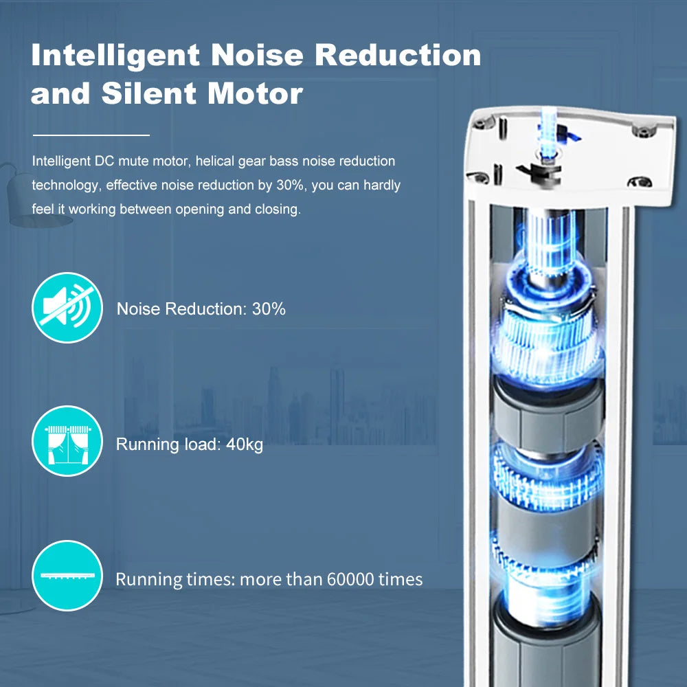 Silent Tuya Smart Curtain Motor | Automated Window Blinds