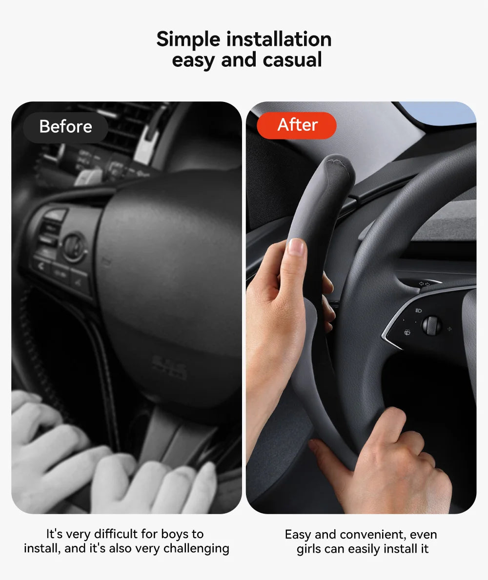Tesla Model 3/Y Highland Juniper Carbon Fiber Steering Wheel Cover