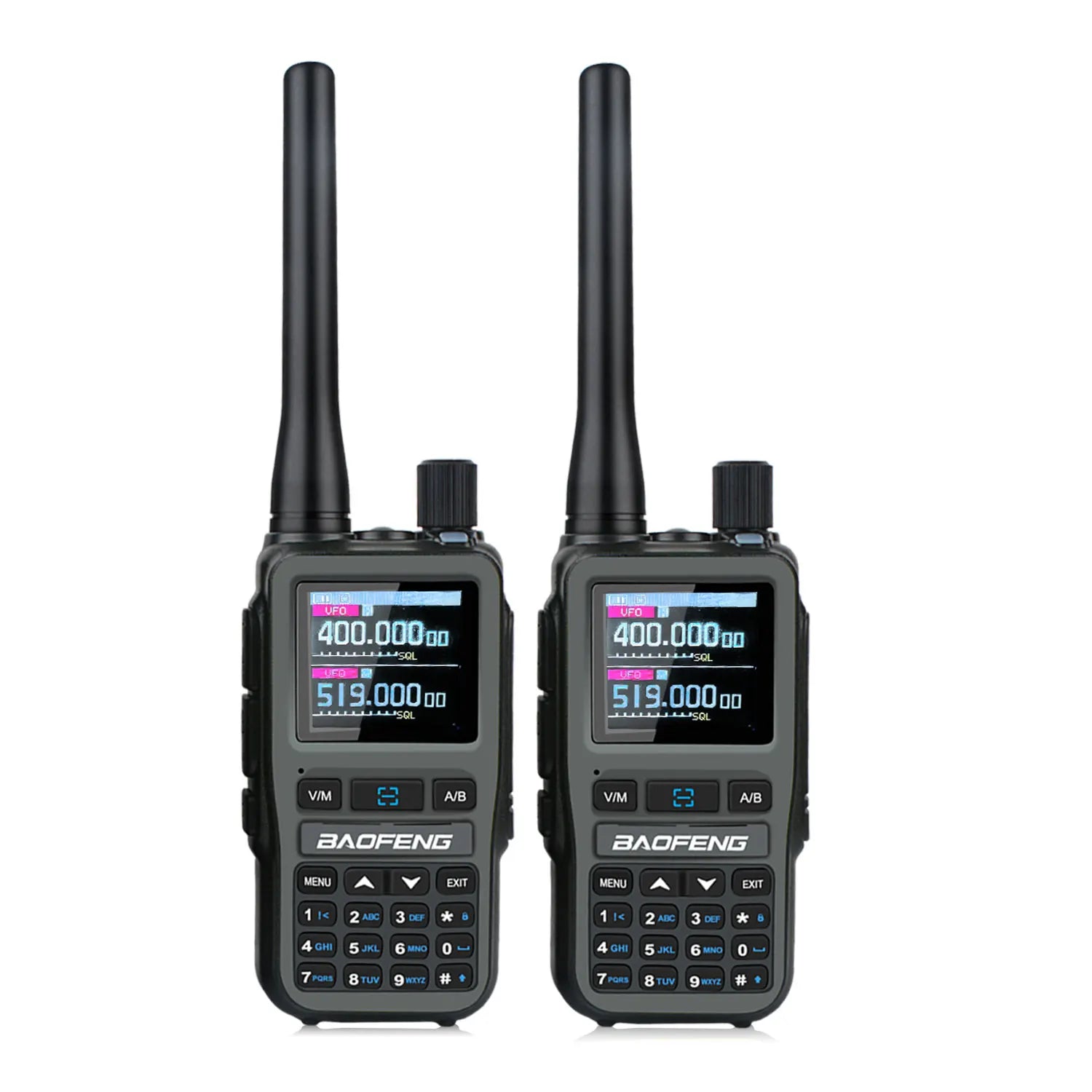 Baofeng UV-5R Mini 2PCS Dual Band Walkie Talkie - Compact 5W Amateur Radio with Air Band Rx & Type-C