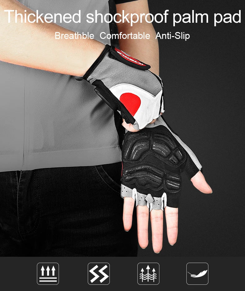 INBIKE Shockproof Gel Pad Cycling Gloves - Half Finger Summer Sport