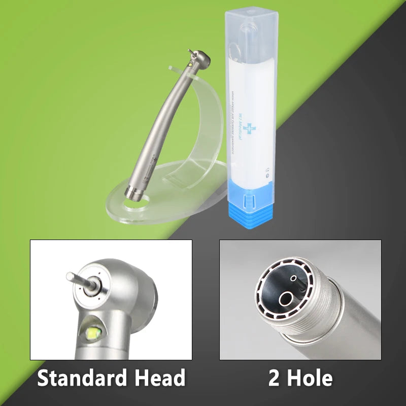 Vabena LED High-Speed Dental Handpiece | E-Generator Push Button Turbine