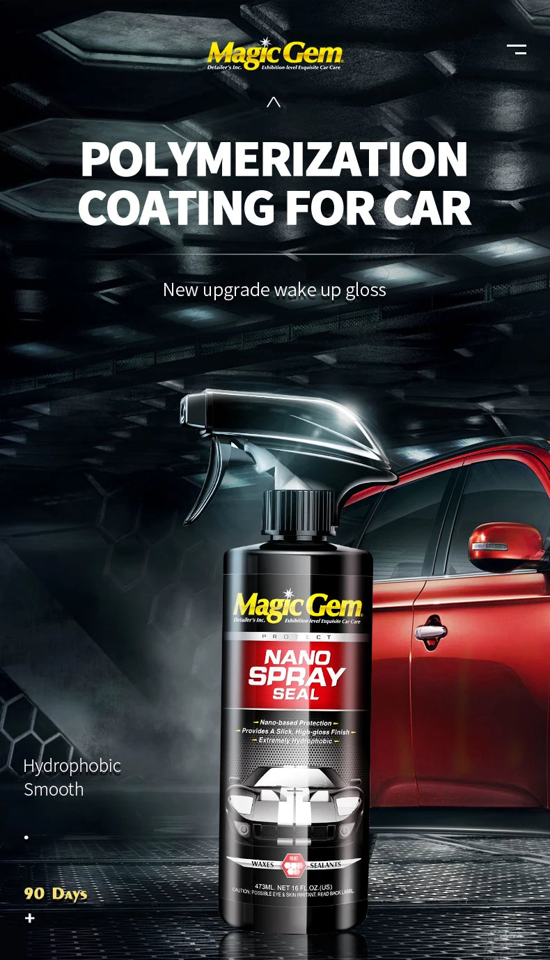 Magic Gem Car Ceramic Nano Coating - Hydrophobic Paint Protection & Polish