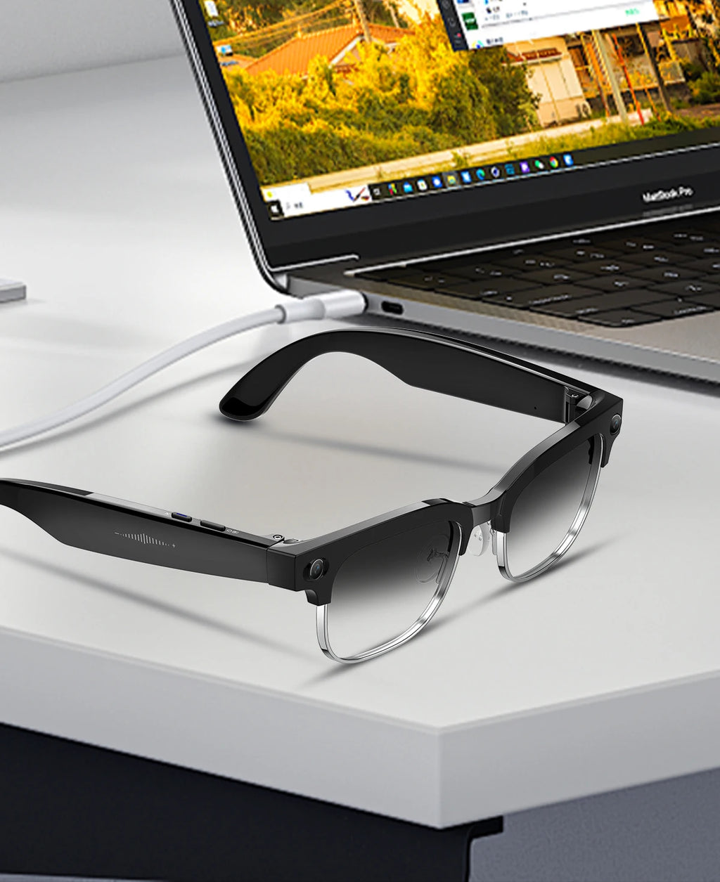 Vabena 2026 Smart Camera Glasses for Men - 800W, AI, Video & Translation
