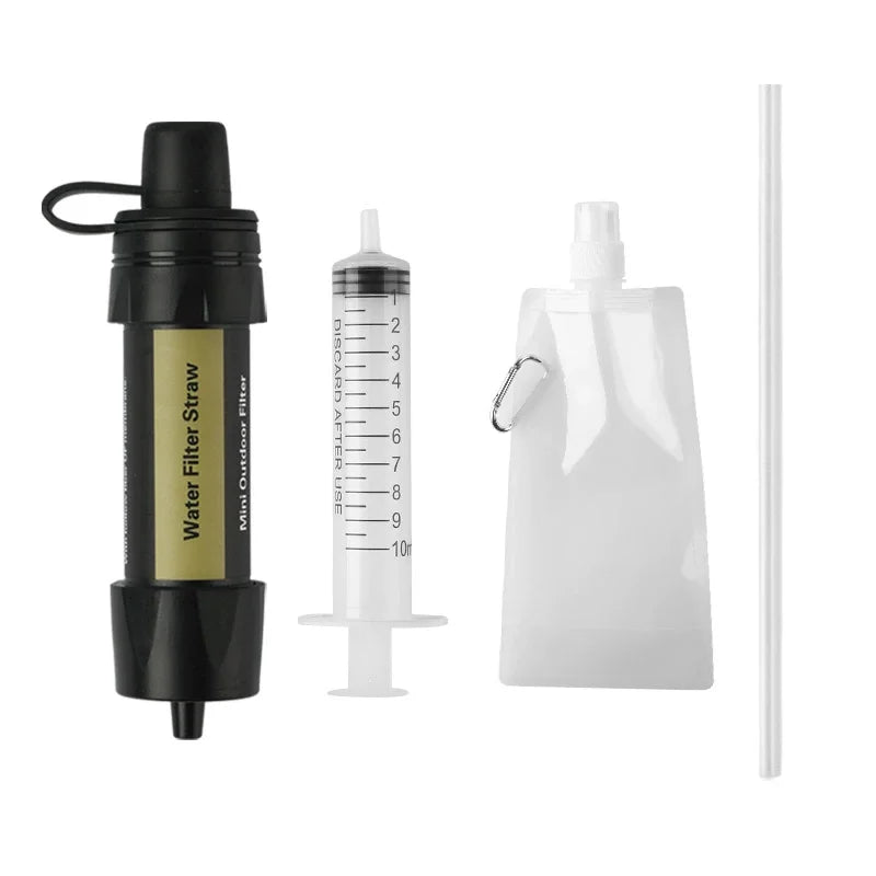 Emergency Water Filter Straw for Hiking, Camping & Survival