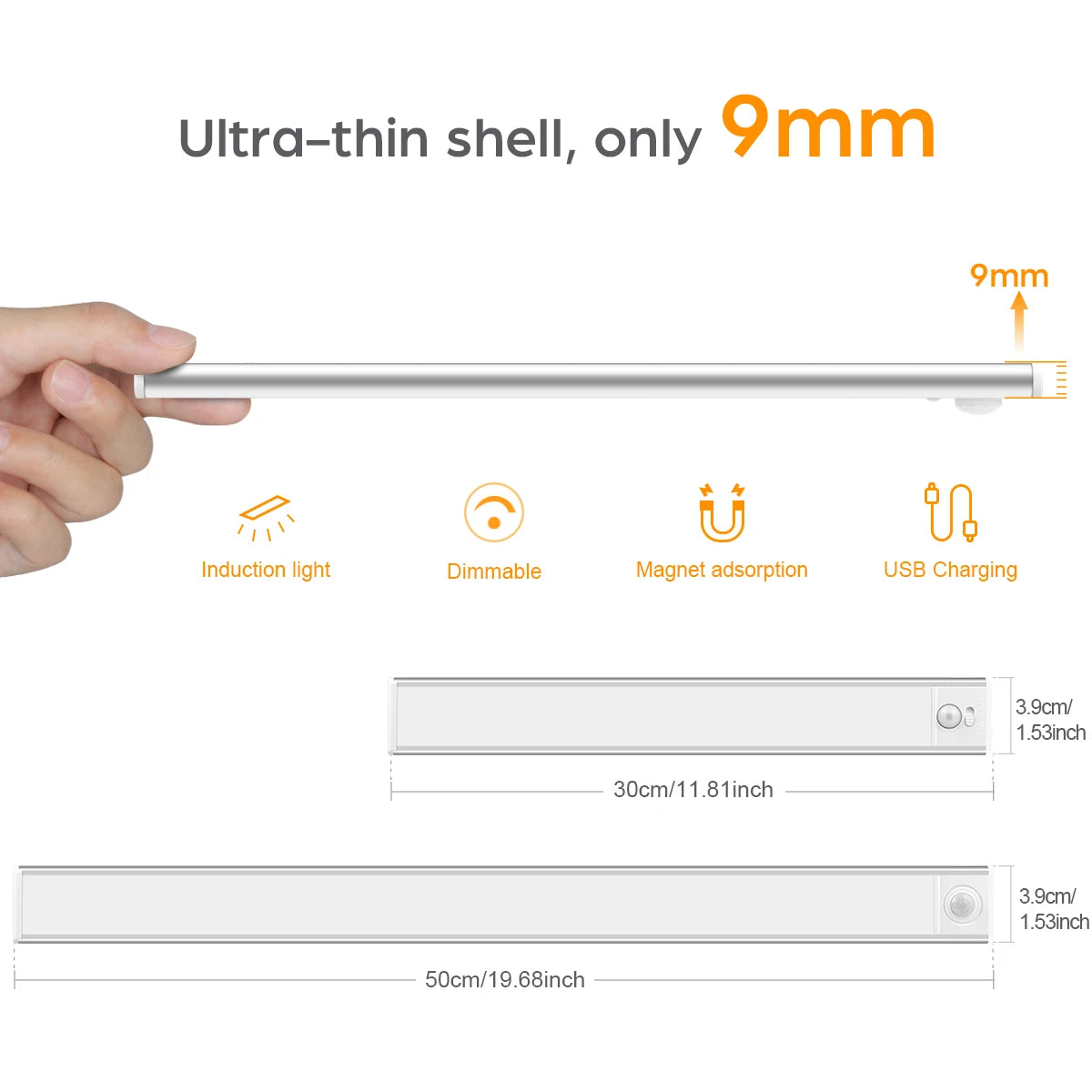 MALITAI High Capacity USB Rechargeable LED Light Bar - Bright & Portable