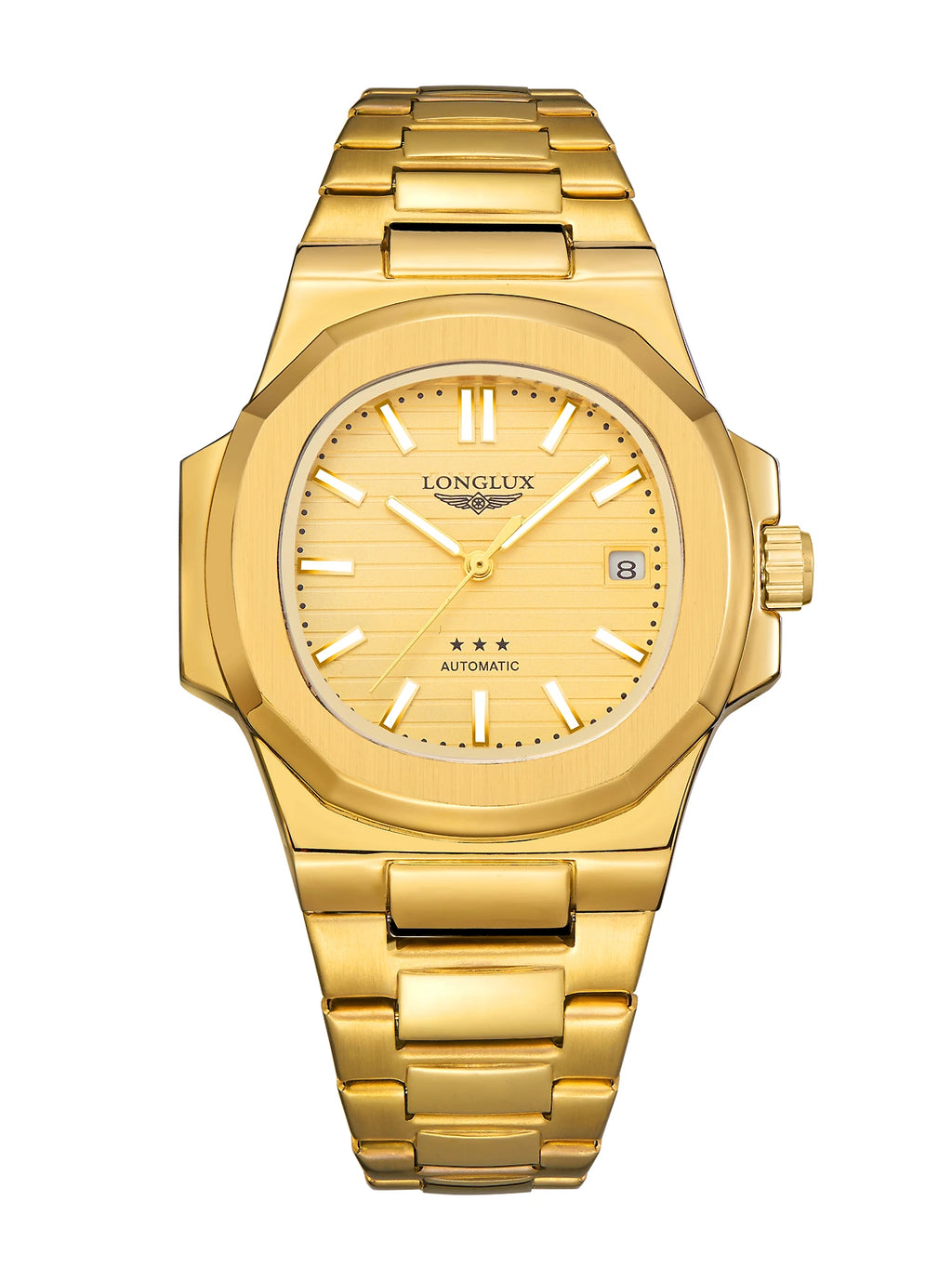 Vabena Men's Automatic Luxury Business Watch - Stainless Steel & Luminous