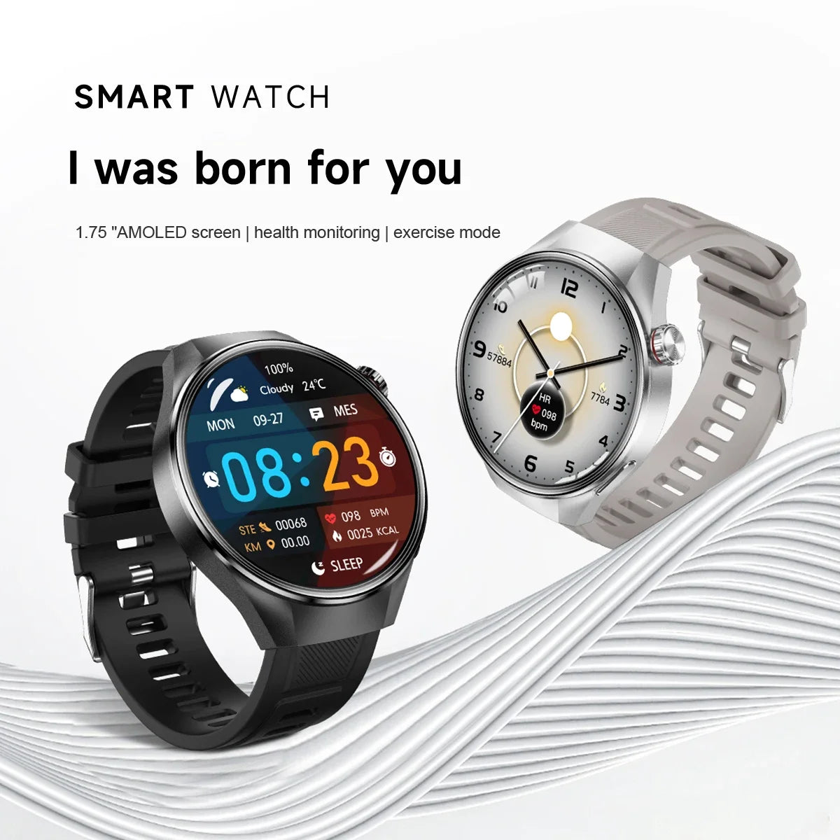 G5 PLUS Smartwatch | 1.75" HD AMOLED, GPS & Fitness Tracker