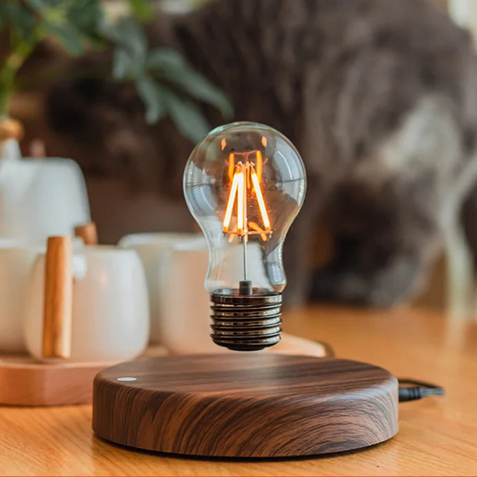 Magnetic Levitation Lamp - Floating LED Bulb Desk Light & Novelty Decor