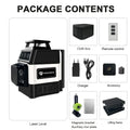 Pracmanu 12-Line 3D Green Laser Level - Self-Leveling 360° Precision Tool