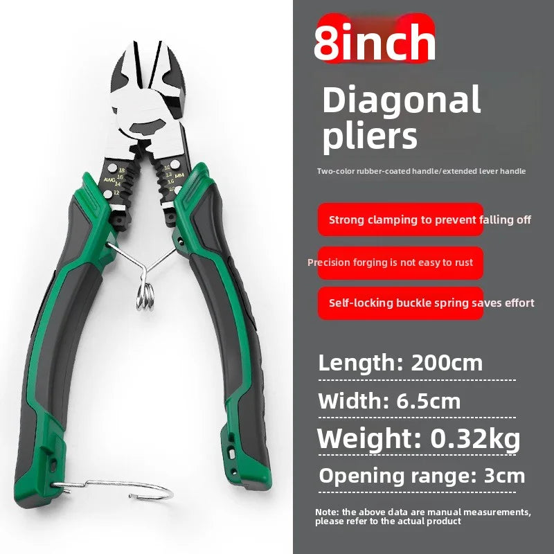 9-Inch Heavy Duty Wire Cutter | Precision Needle Nose Pliers
