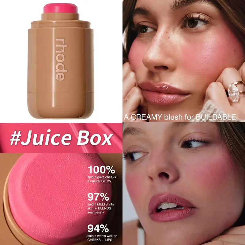 iPhone 16/17 Pro Max Makeup Phone Case: Blush, Lip Gloss & Lipstick Stick
