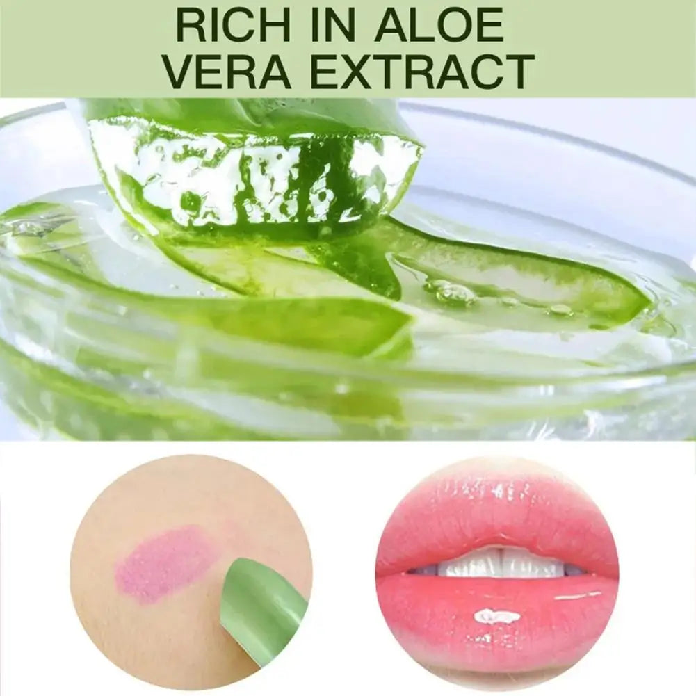 Aloe Vera Color-Changing Lipstick - Long-Lasting, Moisturizing Lip Care