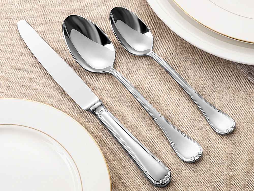 Vabena Premium 24-Pc 18/10 Stainless Steel Flatware Set for 6