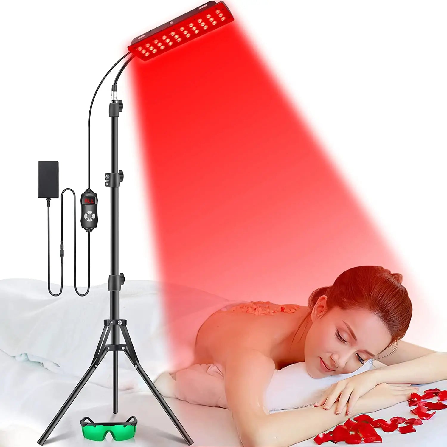 LED Red Light Therapy Lamp for Full Body & Face - Near Infrared for Joint Pain, Muscle Relief & Beauty