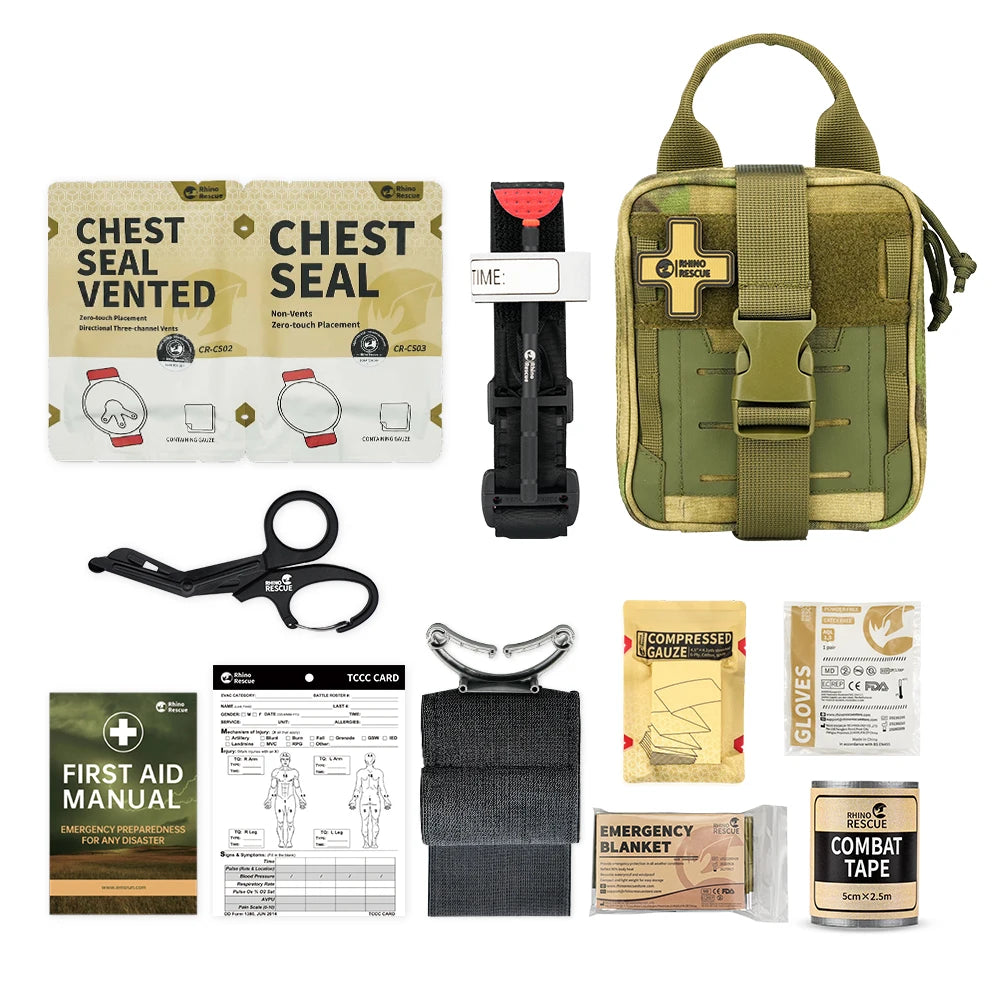 Rhino Rescue EDC First Aid Kit Pouch - Tactical Trauma Gear