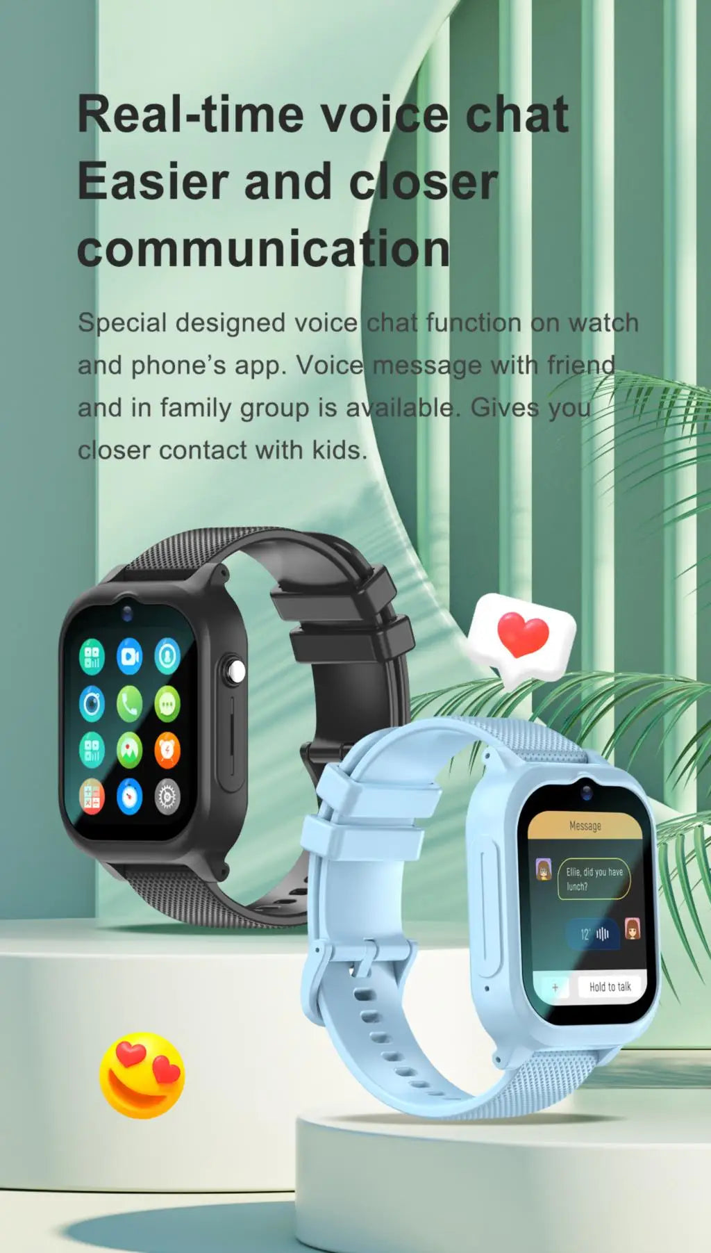 Vabena Kids Smart Watch 4G GPS Video Call SOS - Child Phone Watch