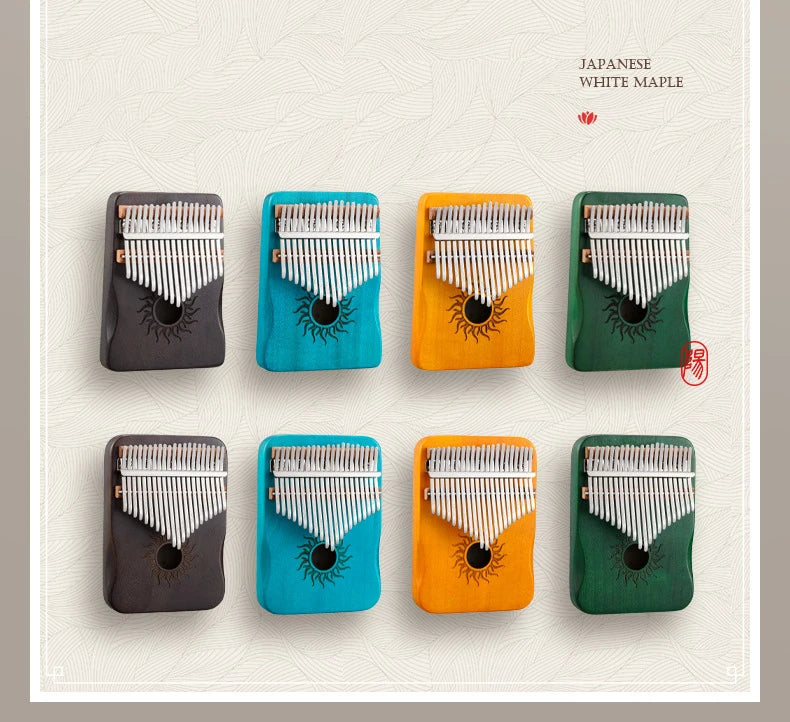 Hluru 17/21 Keys Kalimba Finger Piano - Musical Instrument for Beginners