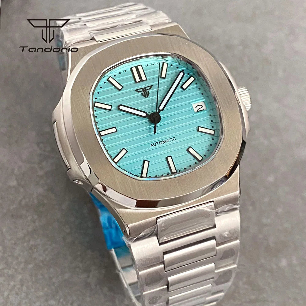 Tandorio Square Automatic Watch - Sapphire, Lume, NH35