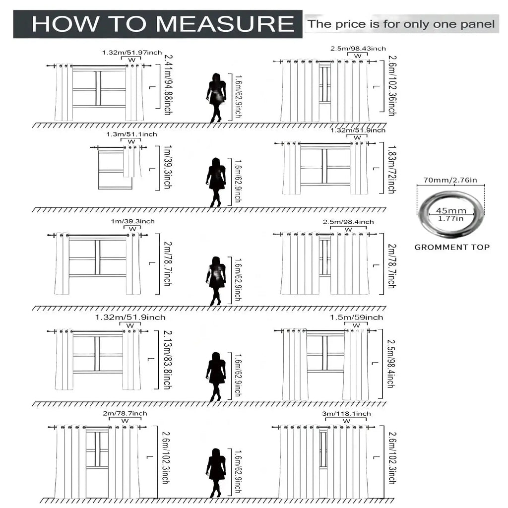 Modern Blackout Curtain - Thermal & Noise Reducing | Home Comfort