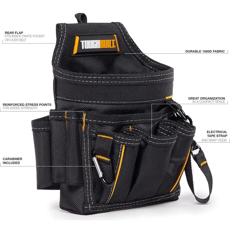 TOUGHBUILT TB-229 Electrician Pouch - Wear-Resistant Tool Bag with Padded Belt