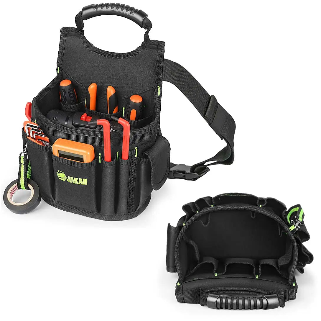 JAKAH Professional Electricians Tool Pouch | 21 Pockets, Ergonomic Handle