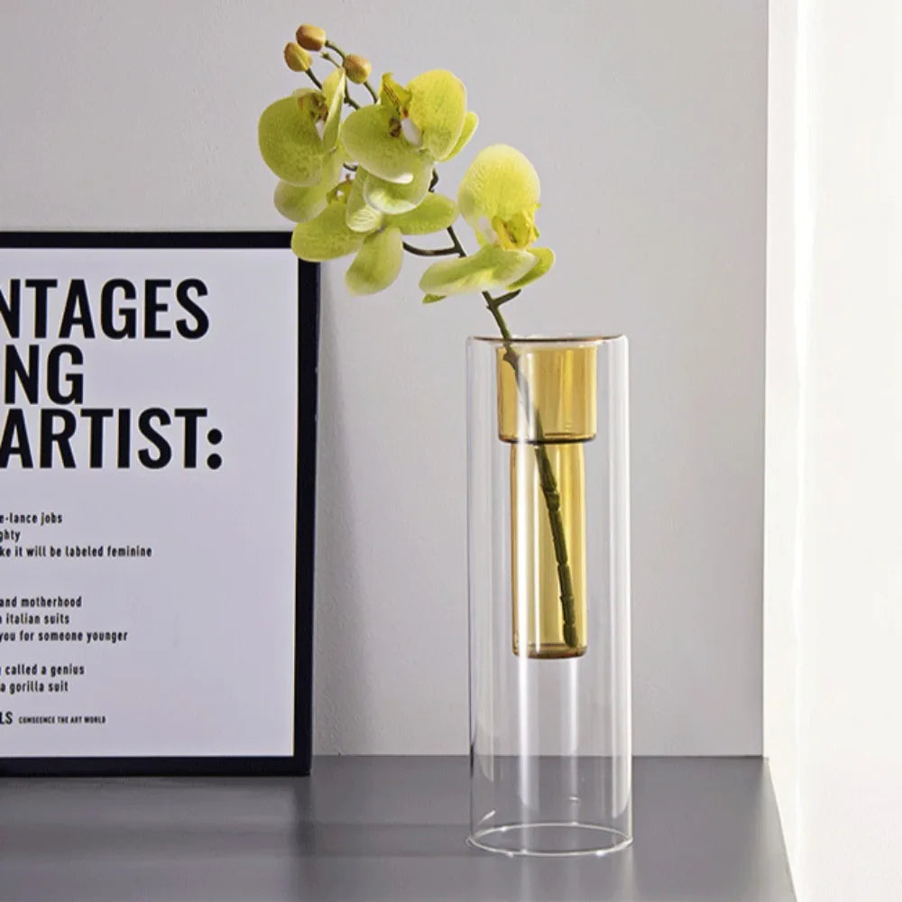 Elegant Glass Hydroponics Vase & Terrarium - Flower & Succulent Planter Decor