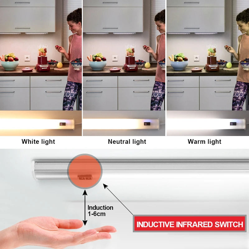 PARKSON LED Under Cabinet Lights - Motion Sensor Kitchen Lighting