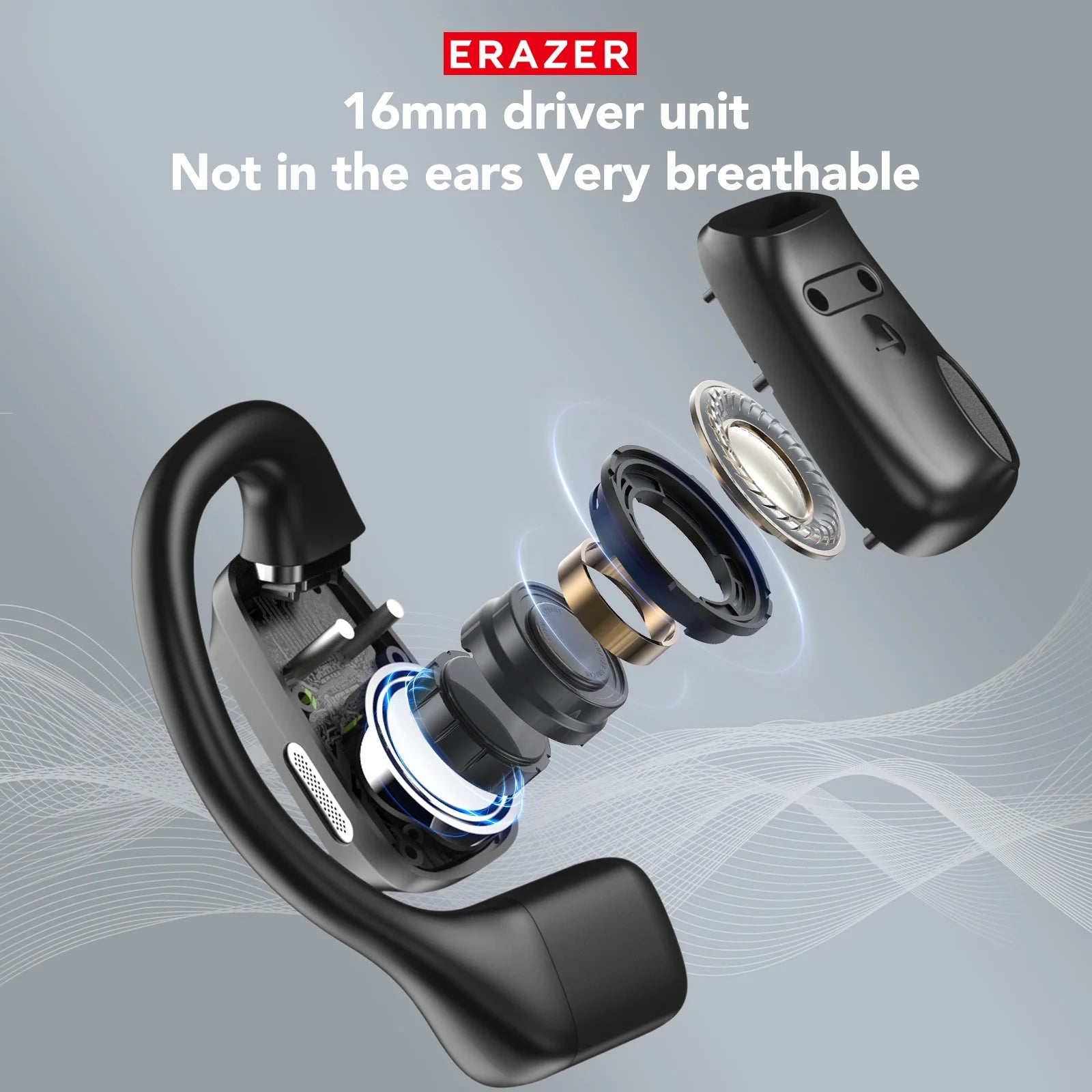 Erazer XP6 AI Translator Wireless Earbuds - Gaming Headset with App Equalizer
