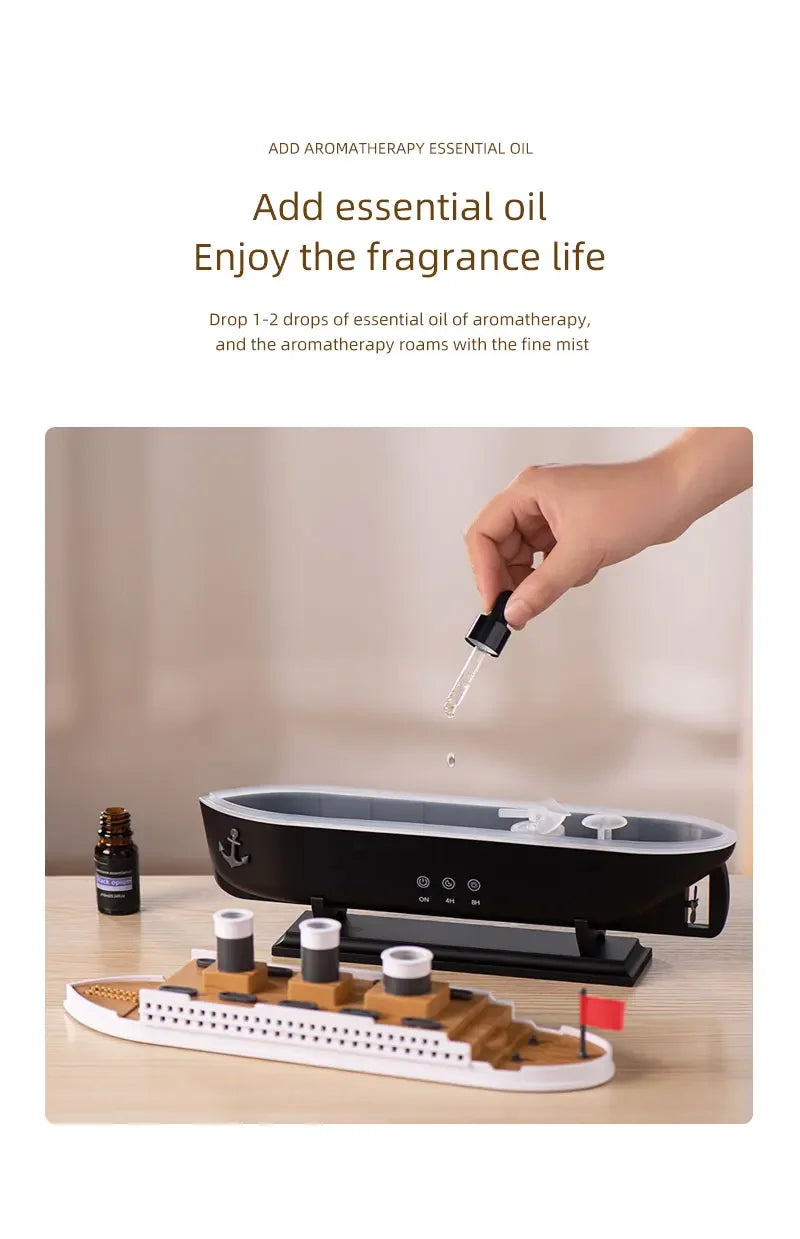 CREAROMA Titanic Humidifier - 250ml Remote Control Air Diffuser