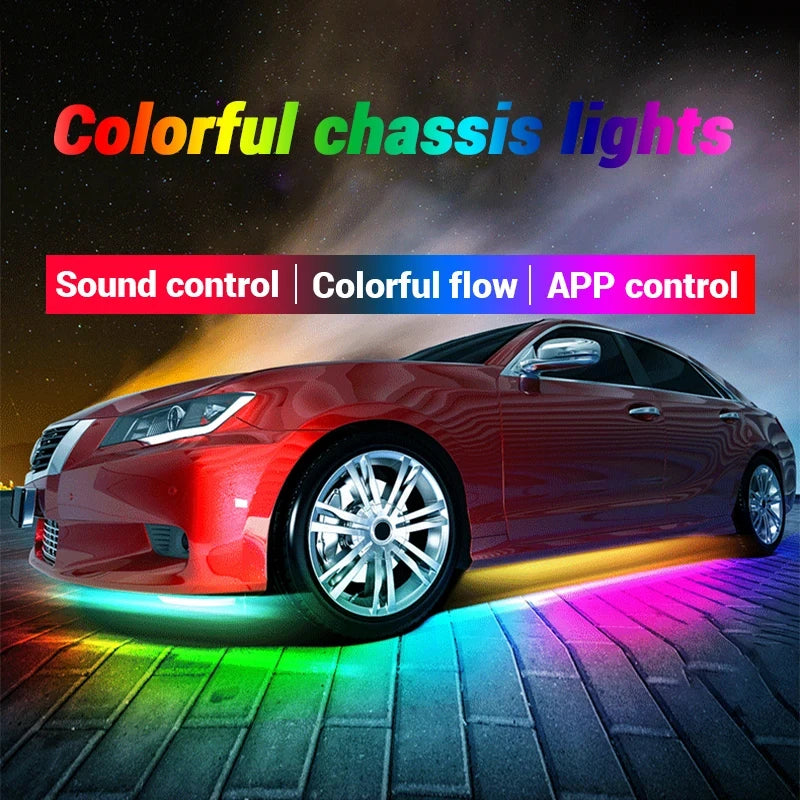 BLALION Flexible Car Underglow LED Light Strip 12V with App Control