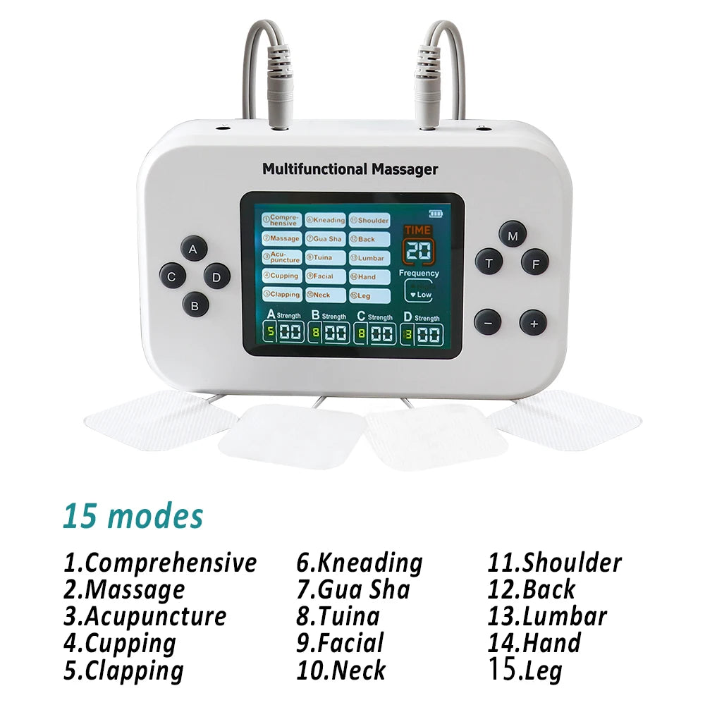 EMS TENS Unit Electric Muscle Stimulator | Rechargeable Pulse Massager for Pain Relief & Recovery
