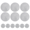 Elegant Round Braided Washable Placemats - Set of 6