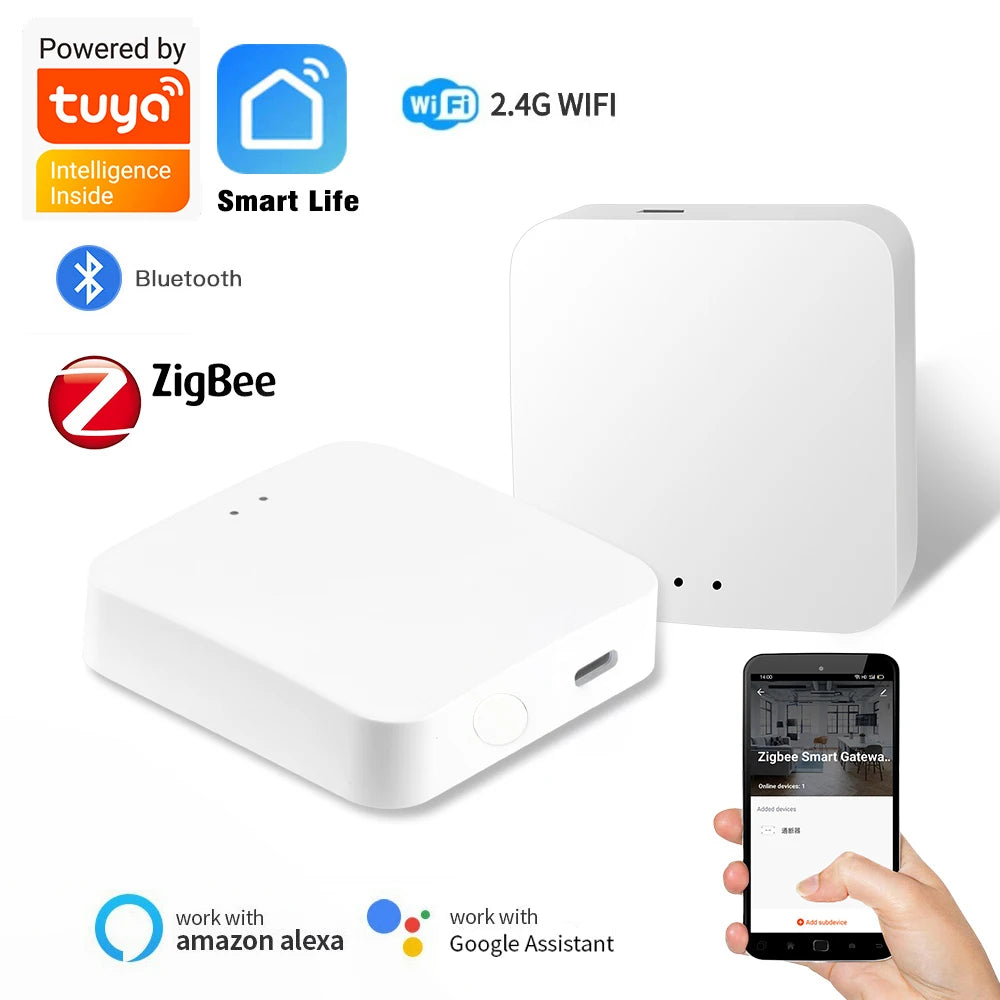 Tuya Multi-mode Gateway - Bluetooth & ZigBee Hub for Smart Home Automation