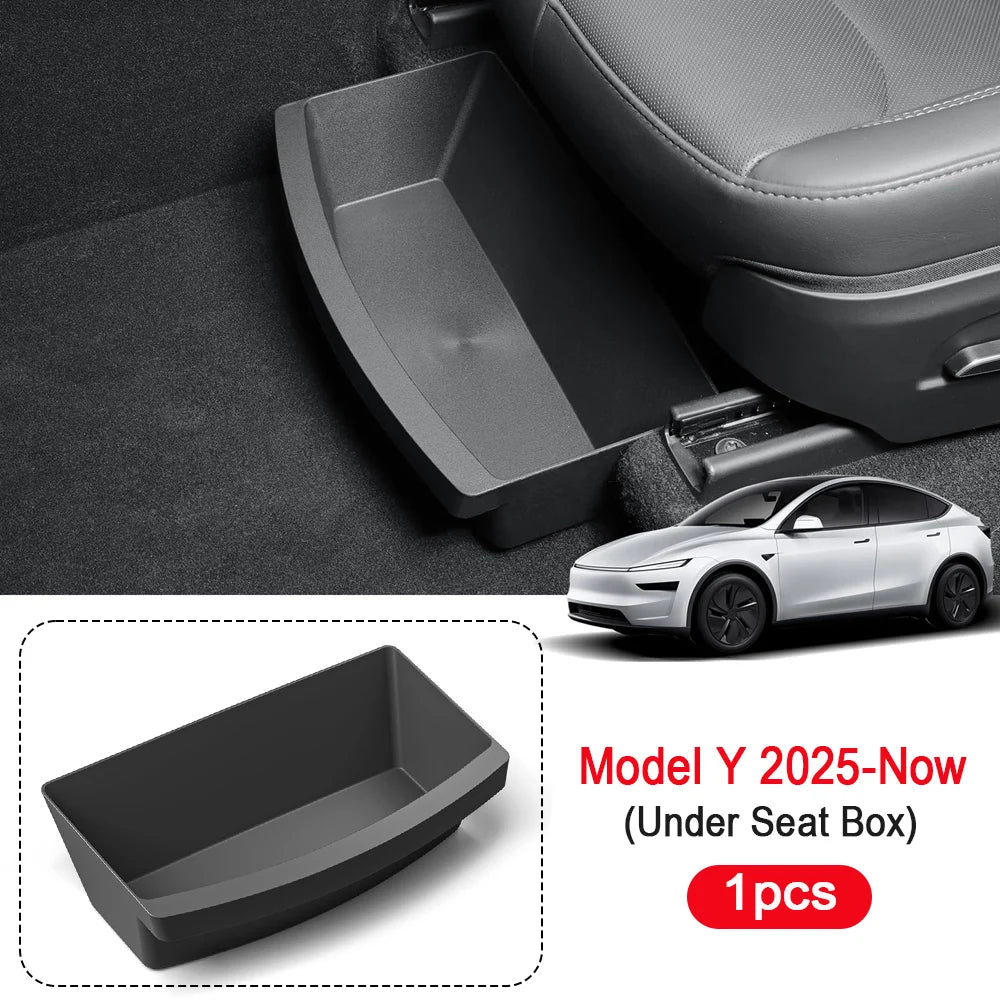 Tesla Model Y Juniper 2025-2026 Under Seat Storage Organizer Tray - Custom Fit